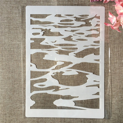 4 ks A4 29cm Plachetnica Maják Ľadovec DIY Vrstvené šablóny Maľovanie Scrapbook Vyfarbovanie Razba Album Dekoratívna šablóna