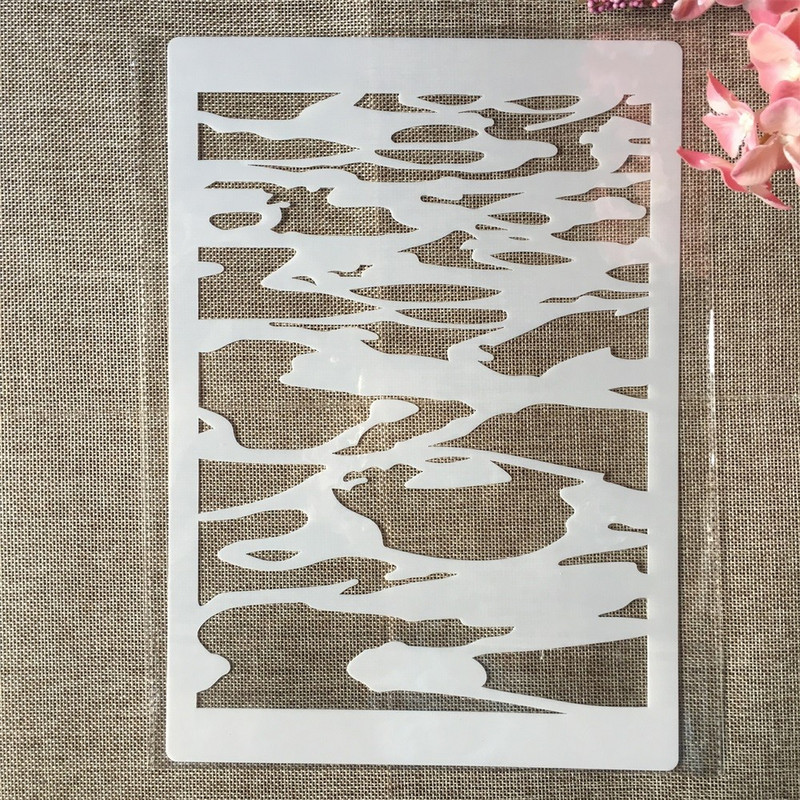 4 ks A4 29cm Plachetnica Maják Ľadovec DIY Vrstvené šablóny Maľovanie Scrapbook Vyfarbovanie Razba Album Dekoratívna šablóna