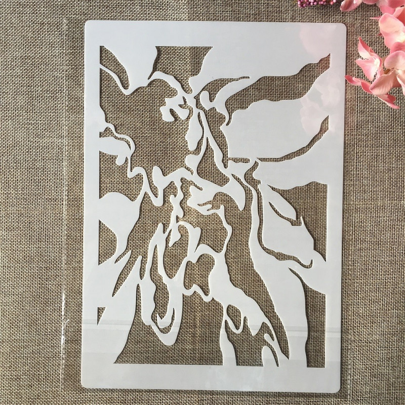 4 ks A4 29cm Plachetnica Maják Ľadovec DIY Vrstvené šablóny Maľovanie Scrapbook Vyfarbovanie Razba Album Dekoratívna šablóna