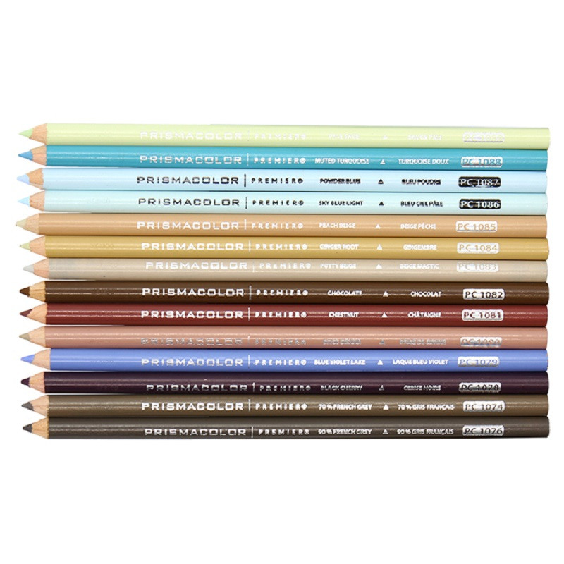 Oriģināls Lapices De Colores Prismacolor Morandi eļļains krāsains zīmulis, viens PC1074-1089 Tecnicas Coloreado Lapices Colores Art