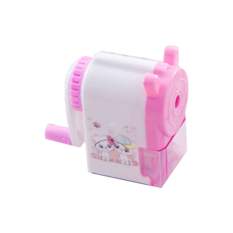 Ascuțitor de creion drăguț cu manivela manuală de tăiat creion de desene animate pentru școală, birou, studenți, rechizite pentru copii, cadou pentru copii EM88