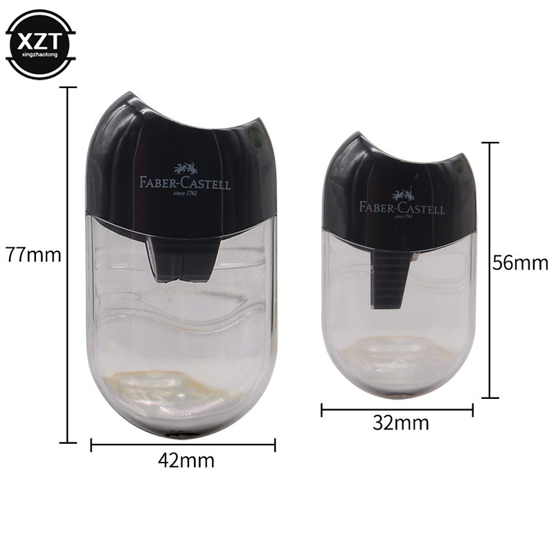 Creativ, transparent, cu două orificii, ascuțitor de creion, cuțit, copii, elev, decupat, papetărie, rechizite școlare