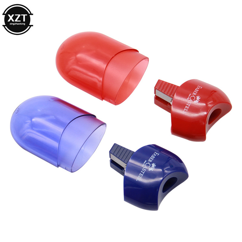 Creativ, transparent, cu două orificii, ascuțitor de creion, cuțit, copii, elev, decupat, papetărie, rechizite școlare