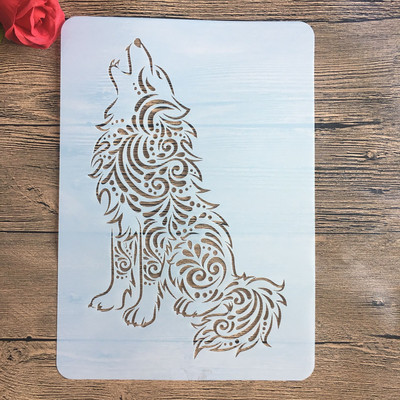 Naujas A4 29 * 21 cm Daug kūrybingų gyvūnų „pasidaryk pats“ trafaretai ant sienų tapybos iškarpų albumo dažymas nuotraukų albumo dekoratyvinis popierinis kortelės šablonas