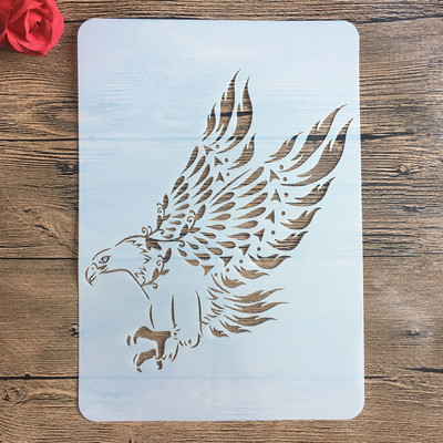 Naujas A4 29 * 21 cm Daug kūrybingų gyvūnų „pasidaryk pats“ trafaretai ant sienų tapybos iškarpų albumo dažymas nuotraukų albumo dekoratyvinis popierinis kortelės šablonas