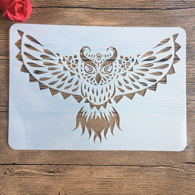 Naujas A4 29 * 21 cm Daug kūrybingų gyvūnų „pasidaryk pats“ trafaretai ant sienų tapybos iškarpų albumo dažymas nuotraukų albumo dekoratyvinis popierinis kortelės šablonas