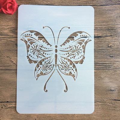 Naujas A4 29 * 21 cm Daug kūrybingų gyvūnų „pasidaryk pats“ trafaretai ant sienų tapybos iškarpų albumo dažymas nuotraukų albumo dekoratyvinis popierinis kortelės šablonas