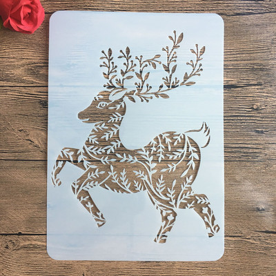 Naujas A4 29 * 21 cm Daug kūrybingų gyvūnų „pasidaryk pats“ trafaretai ant sienų tapybos iškarpų albumo dažymas nuotraukų albumo dekoratyvinis popierinis kortelės šablonas