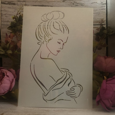 4 buc. A4 29 cm Iubitorii de fete sexy sărut DIY șabloane de stratificare pictură perete album de însemnări de colorat șablon decorativ album de relief