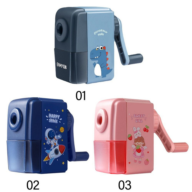 Pieštukų drožtuvas Animacinių filmų dinozaurų raštas Mechaninis pieštukų drožtuvas Rankinis švaistiklis Pieštuko peilis Įrankiai Studento prizas Dovana vaikams