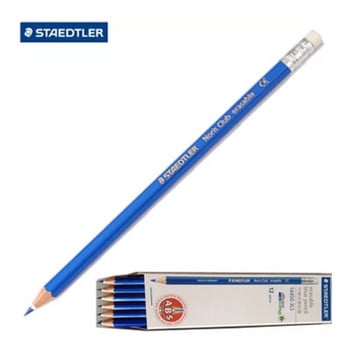 2 бр./Партида STAEDTLER 14450 Цветни моливи Молив + Гумени аниме / Графити / Червен син молив Цветни моливи на едро