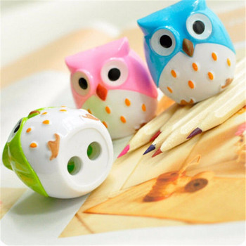 4 Χρώμα Cute Kawaii Lovely Plastic Owl Automatic Moly Shariner Δημιουργικά δώρα για γραφική ύλη για παιδιά Σχολικά είδη