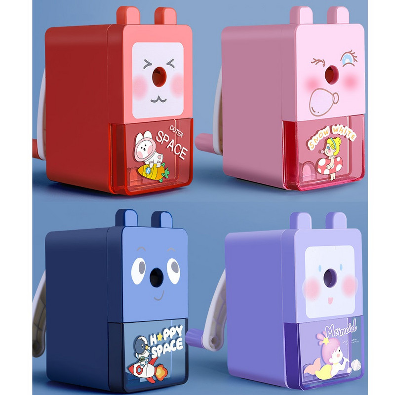 Mehaničko šiljilo za olovke s crtanim filmovima, ručno šiljilo s automatskim uvlačenjem, poklon za djecu, pribor za školu A7247