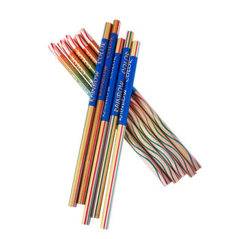 10Pcs Rainbow Colorful Lead Pencil 3 Mixed Colors Multicolor Student Молив за рисуване на графити Направи си сам Детски Детски канцеларски материали