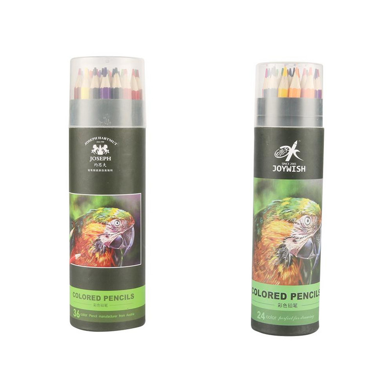 24/36 de culori, creioane colorate din lemn, lapis de cor, pictură de artist, creion de culoare în ulei, elev, desen, schiță, rechizite de artă 1 buc.