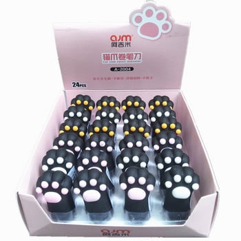 1 бр. Lytwtw\'s Cute Cat Paw Shapener For Pencil Училищни офис консумативи Творчески канцеларски материали Back to School Прекрасна острилка