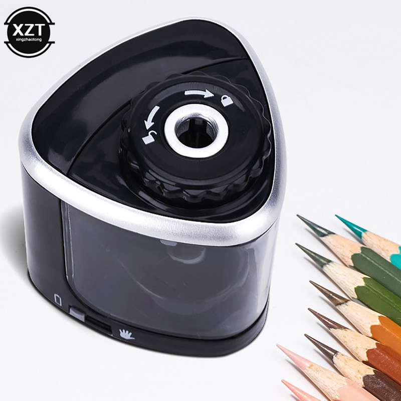 Električno automatsko šiljilo za olovke Sigurna učenička spiralna čelična šiljila za umjetnike Djecu Odrasle Olovke u boji