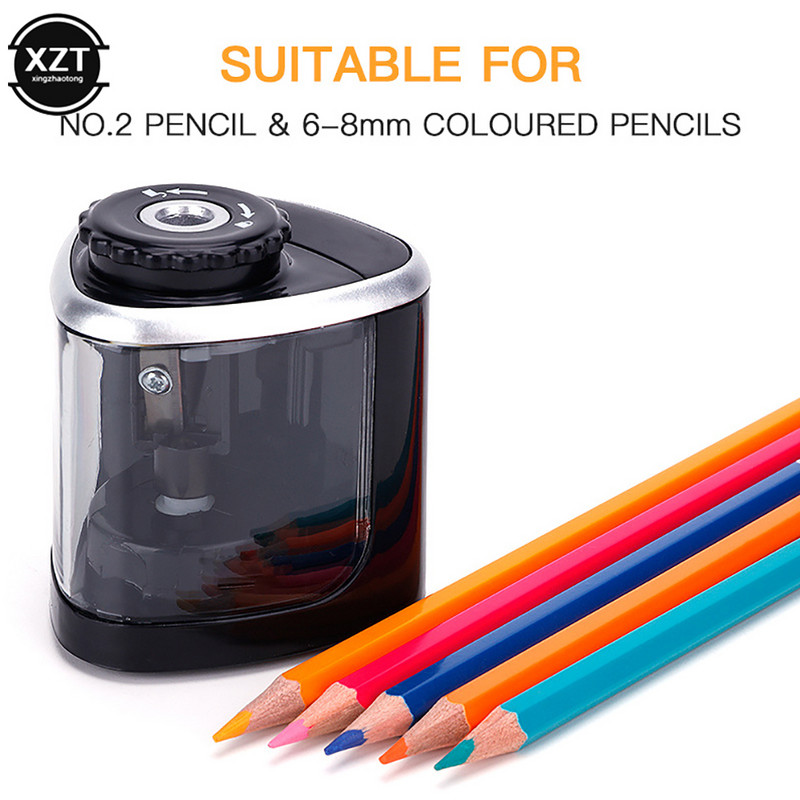 Električno automatsko šiljilo za olovke Sigurna učenička spiralna čelična šiljila za umjetnike Djecu Odrasle Olovke u boji