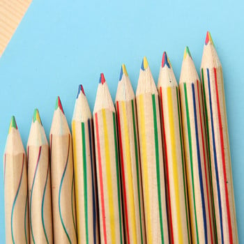20 бр. Сладък професионален цветен молив Цветни моливи Wood Rainbow Colored Pencil за комплект за рисуване Painting Colouring Kid Student