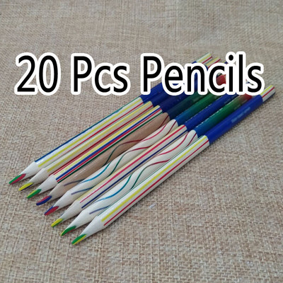 20 vnt Mieli profesionalūs spalvoti pieštukai spalvoti pieštukai mediniai vaivorykštės spalvos pieštukas piešimo rinkiniui tapybai dažyti vaikui studentui