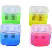 Jednostavna plastična šiljila za olovke od 4 komada, zelena/plava/žuta/crvena Sacapuntas pribor za djecu i učenike, školski uredski pribor