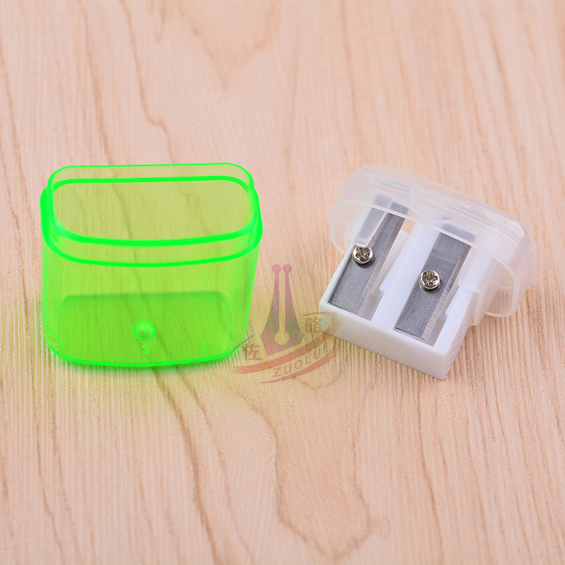 Jednostavna plastična šiljila za olovke od 4 komada, zelena/plava/žuta/crvena Sacapuntas pribor za djecu i učenike, školski uredski pribor