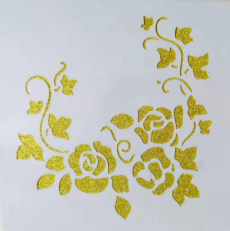 7-daļīgs augu ziedu mandalas raksta dobu izsmidzināmu ziedu veidņu komplekts bērnu krāsošanas veidņu dekorēšanai