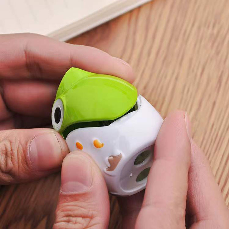 4Gb Kawaii Owl dubultā caurumu zīmuļu asināmais Radošs jauki skolas studentu kancelejas piederumi mākslinieciskai zīmēšanai, skice bērniem, dāvana