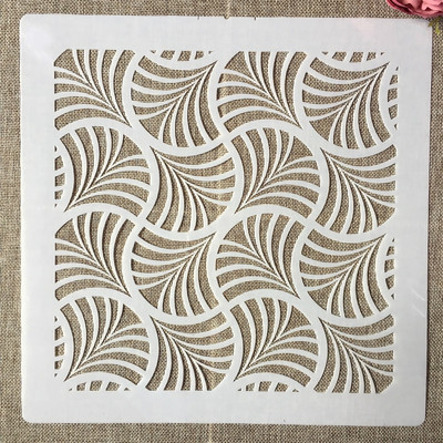 30*30cm Mandala Geometry Normál barkácsolás Rétegező Sablonok Falfestés Scrapbook Színező Dombornyomó Album Díszsablon