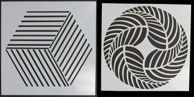 2 kom šablone lišće DIY zidovi slojevito slikanje predložak spomenar bojanje reljefni album dekor za višekratnu upotrebu