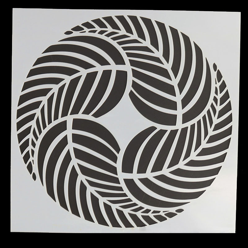 2 kom šablone lišće DIY zidovi slojevito slikanje predložak spomenar bojanje reljefni album dekor za višekratnu upotrebu