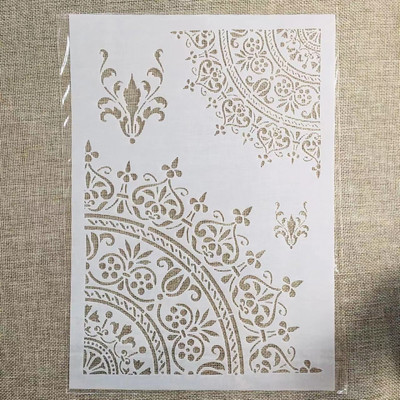 A4 29 cm Mandala lauva zilonis dāma DIY slāņošanas trafareti sienu gleznojums albums Krāsojams reljefs albums dekoratīvā veidne