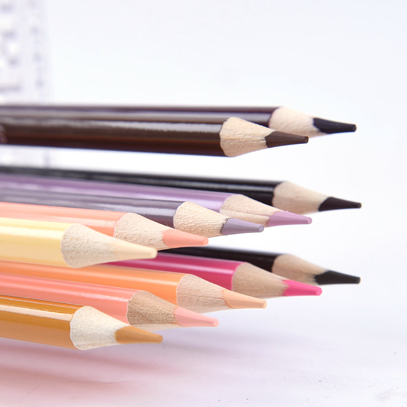 Boja kože 12 komada Olovke u boji Olovka za crtanje na bazi ulja Umjetnik početnik Bojanka Crtanje Skiciranje Art Set za portrete