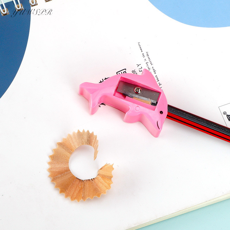 4 buc. Ascuțitoare de creion cu animale drăguțe Articole de papetărie din desene animate Delfin Elefant Mașină Rață Ascuțitoare de creion din plastic pentru copii Cadou pentru studenți