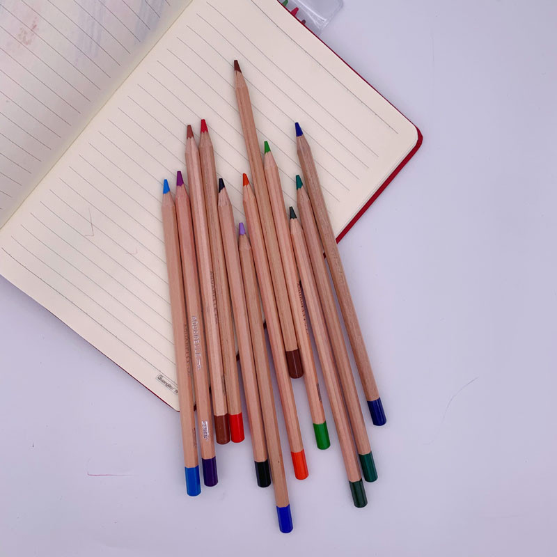 12 τμχ Υψηλής ποιότητας υδατοδιαλυτό ανταλλακτικό 4.0 χρωματιστό μολύβι Εξάγωνο φιλικό προς το περιβάλλον κούτσουρο Έγχρωμα μολύβια Σχολικό ξύλινο μολύβια
