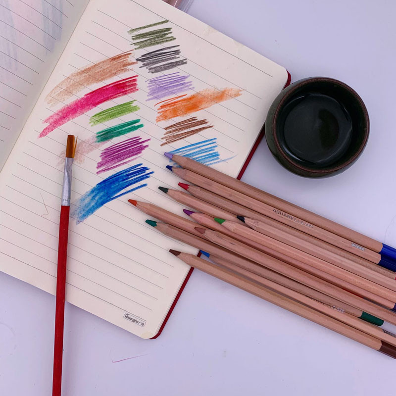 12 τμχ Υψηλής ποιότητας υδατοδιαλυτό ανταλλακτικό 4.0 χρωματιστό μολύβι Εξάγωνο φιλικό προς το περιβάλλον κούτσουρο Έγχρωμα μολύβια Σχολικό ξύλινο μολύβια