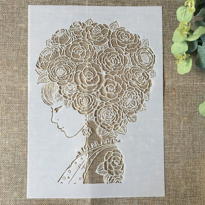 A4 29*21cm Φύλλα από φτερά τροχού DIY Στένσιλ στρώσεων Ζωγραφική Λεύκωμα χρωματισμού Ανάγλυφο διακοσμητικό πρότυπο άλμπουμ