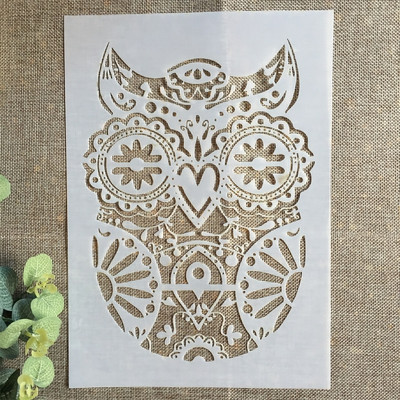 A4 29*21cm Φύλλα από φτερά τροχού DIY Στένσιλ στρώσεων Ζωγραφική Λεύκωμα χρωματισμού Ανάγλυφο διακοσμητικό πρότυπο άλμπουμ