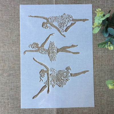 A4 29*21cm Φύλλα από φτερά τροχού DIY Στένσιλ στρώσεων Ζωγραφική Λεύκωμα χρωματισμού Ανάγλυφο διακοσμητικό πρότυπο άλμπουμ