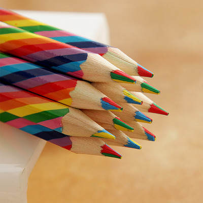 12 buc 4 în 1 culoare curcubeu creion set creioane colorate artă copii elevi rechizite de scris pictură graffiti desen