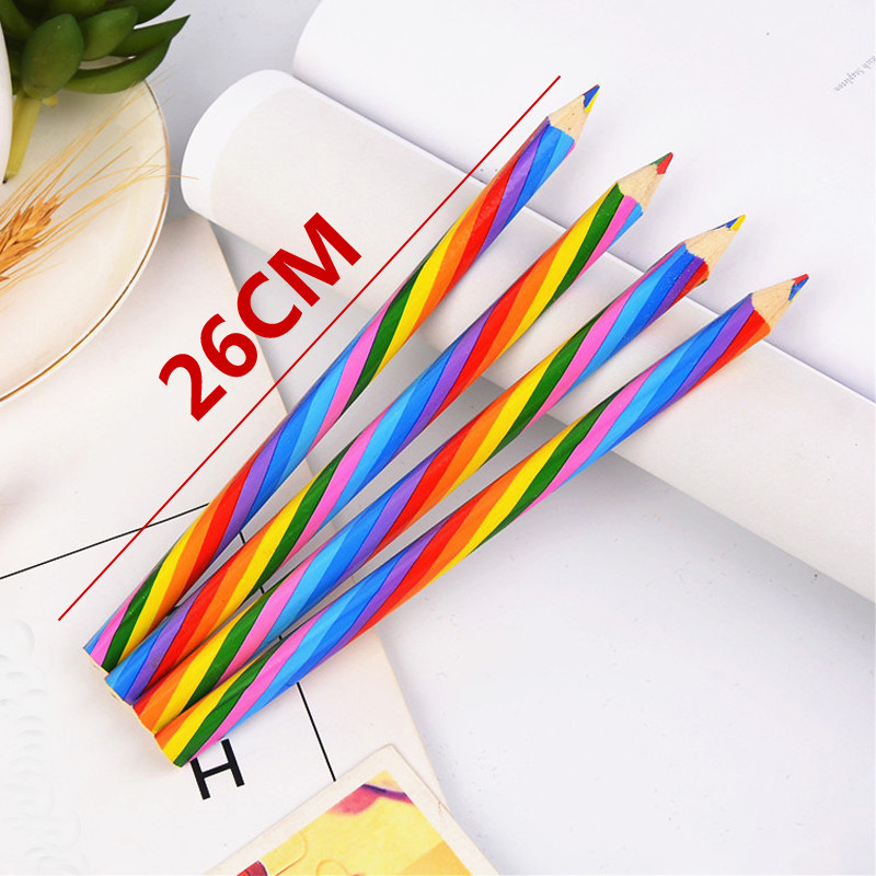 12 buc 4 în 1 culoare curcubeu creion set creioane colorate artă copii elevi rechizite de scris pictură graffiti desen