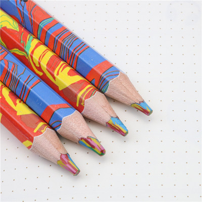 4PCS/LOT Šarene olovke Hyun Magic u boji Pomiješajte više boja u jednoj olovci Dječja olovka s gradijentnim bojama