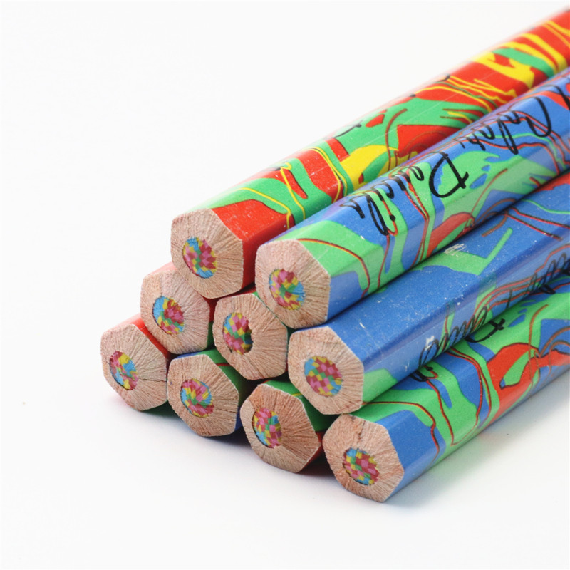 4PCS/LOT Šarene olovke Hyun Magic u boji Pomiješajte više boja u jednoj olovci Dječja olovka s gradijentnim bojama