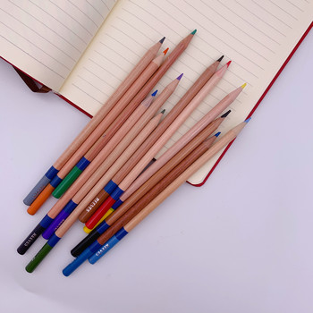 12 цветни молива 3.0 Advanced Core Сладък комплект цветни моливи от липа Висококачествен молив за детско училище Графити Рисуване