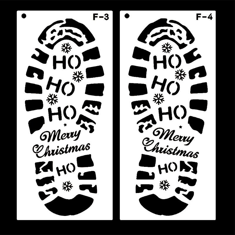 Božićni otisak stopala, plastični predložak za crtanje, DIY spomenar, foto album, ravnalo Dr 24BB