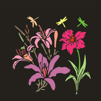 2 τμχ Στένσιλ Dragonfly Flower DIY Τοίχοι Layering Πρότυπο ζωγραφικής Scrapbooking Ανάγλυφο Διακόσμηση άλμπουμ Επαναχρησιμοποιήσιμο