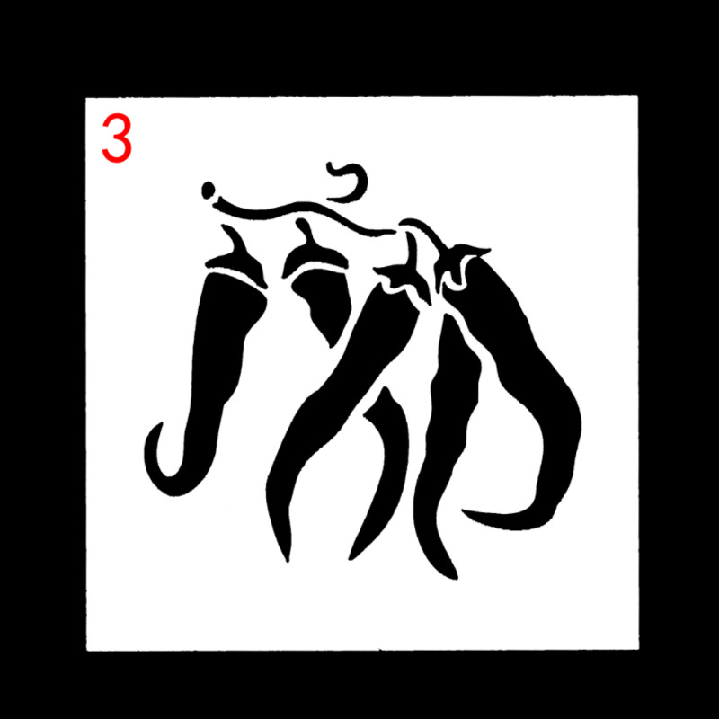 2 kom Povrće Voće Šablona DIY Slojevi zidova Predložak za slikanje Dekoracija Scrapbooking Pribor za utiskivanje za višekratnu upotrebu