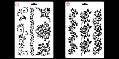 2 kom 26*18 cm kruna šablona cvijet vinove loze DIY slojevi za zidove Predložak za slikanje dekoracija Scrapbooking pribor za utiskivanje