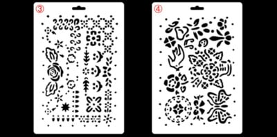 2 kom 26*18 cm kruna šablona cvijet vinove loze DIY slojevi za zidove Predložak za slikanje dekoracija Scrapbooking pribor za utiskivanje