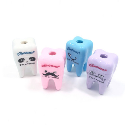 1Pieces Cute Tooth styling Šiljilo za olovke s jednom rupom Kreativni pribor za pisanje Rezač za šiljilo za olovke Školski uredski pribor